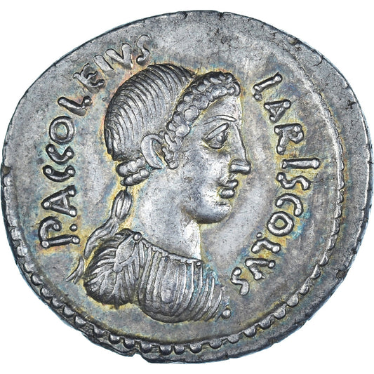 Accoleia, 
  
  Denario, 
  
  43 a.C