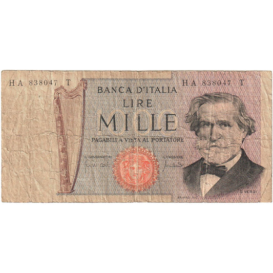 Italia,
1000 lire,
KM:101g
