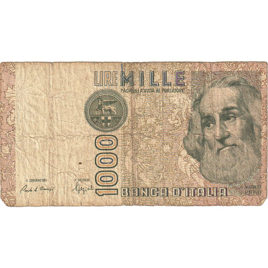 Italia, 
  
  1000 lire, 
  
  01-06-1982