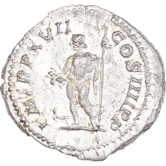 Coniare, 
  
  Caracalla, 
  
  Denario