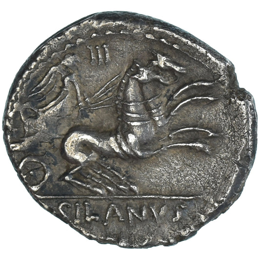 Coniare, 
  
  D. Iunius Silanus, 
  
  Denario