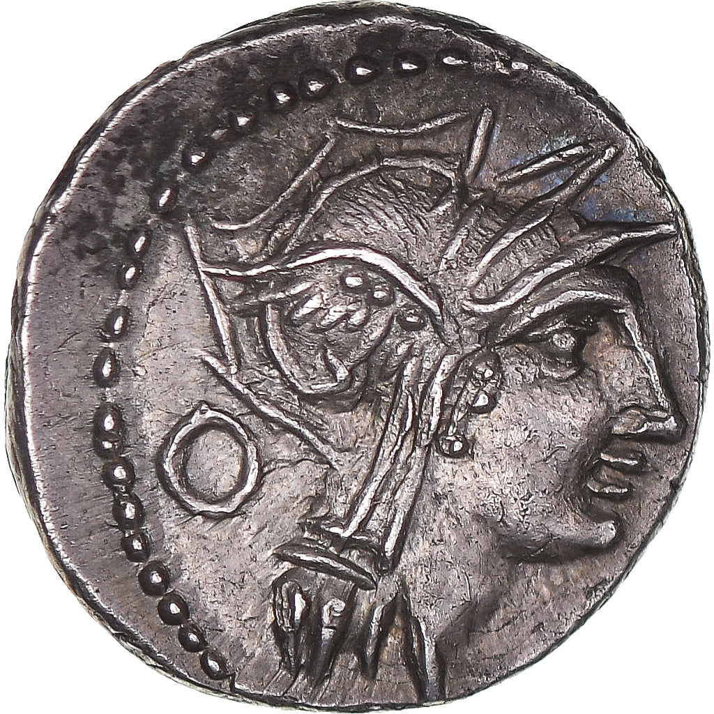 Giunia, 
  
  Denario, 
  
  91 a.C