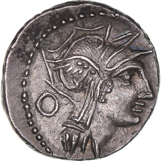 Giunia, 
  
  Denario, 
  
  91 a.C