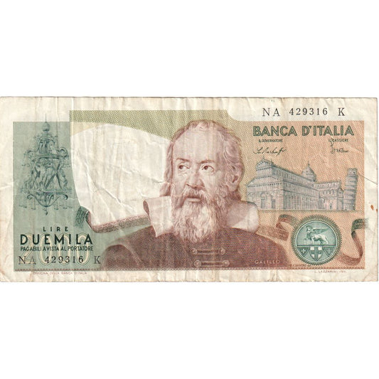 Italia, 
  
  2000 lire, 
  
  10/09/1973