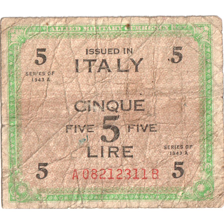 Italia, 
  
  5 lire, 
  
  VF(20-25)