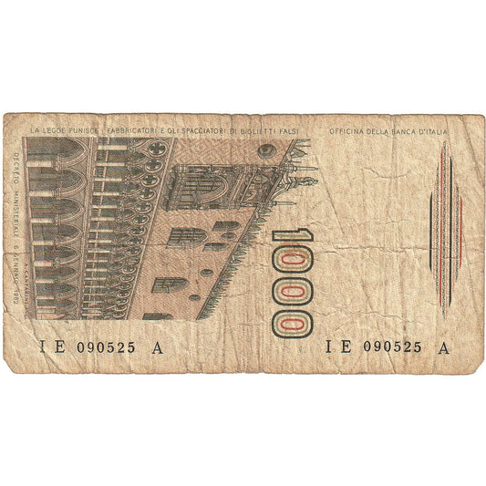 Italia, 
  
  1000 lire, 
  
  01-06-1982