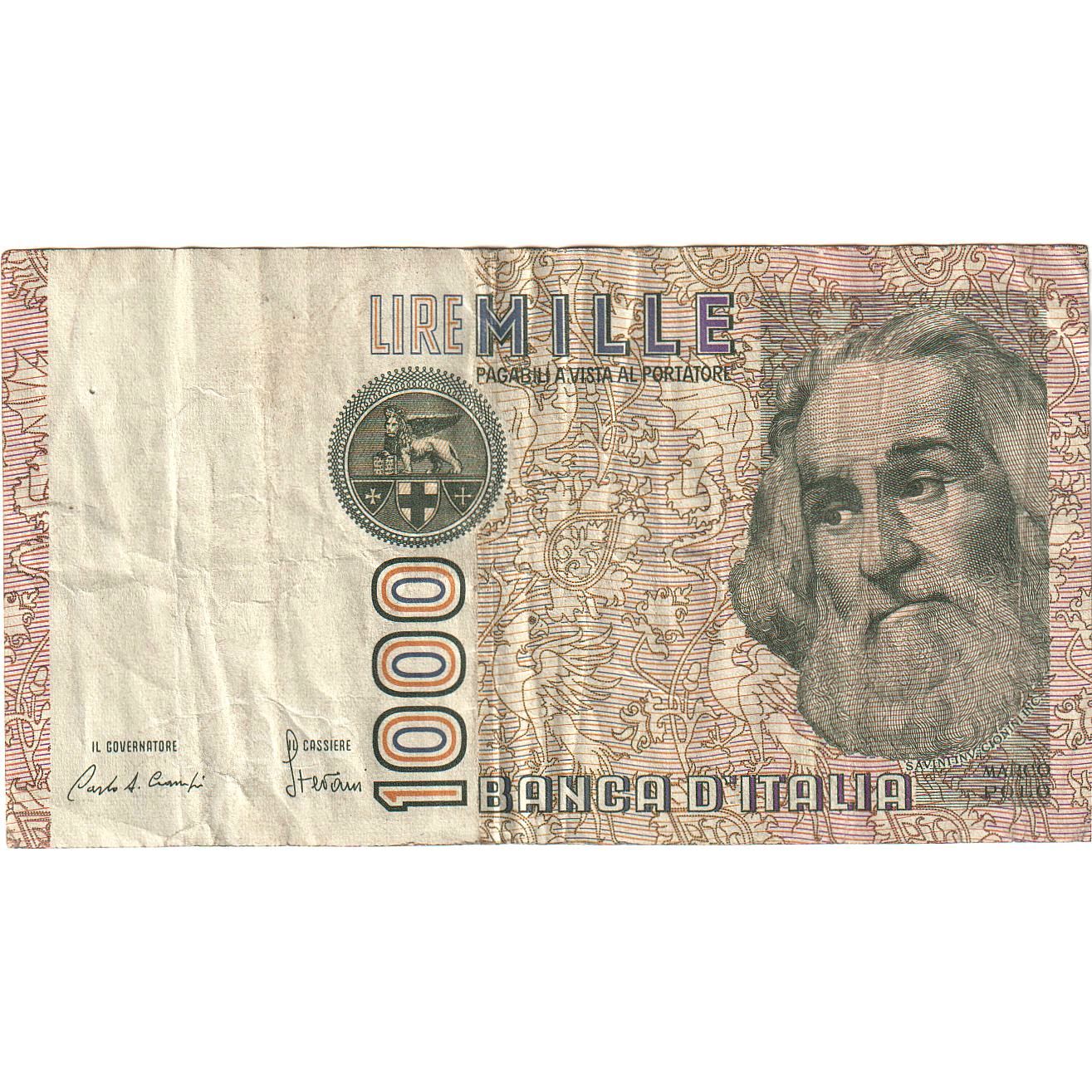 Italia, 
  
  1000 lire, 
  
  1982