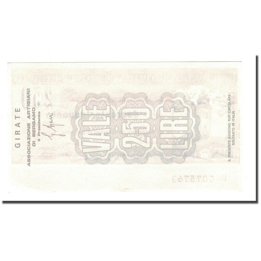 Banconota, 
  
  Italia, 
  
  250 Lire